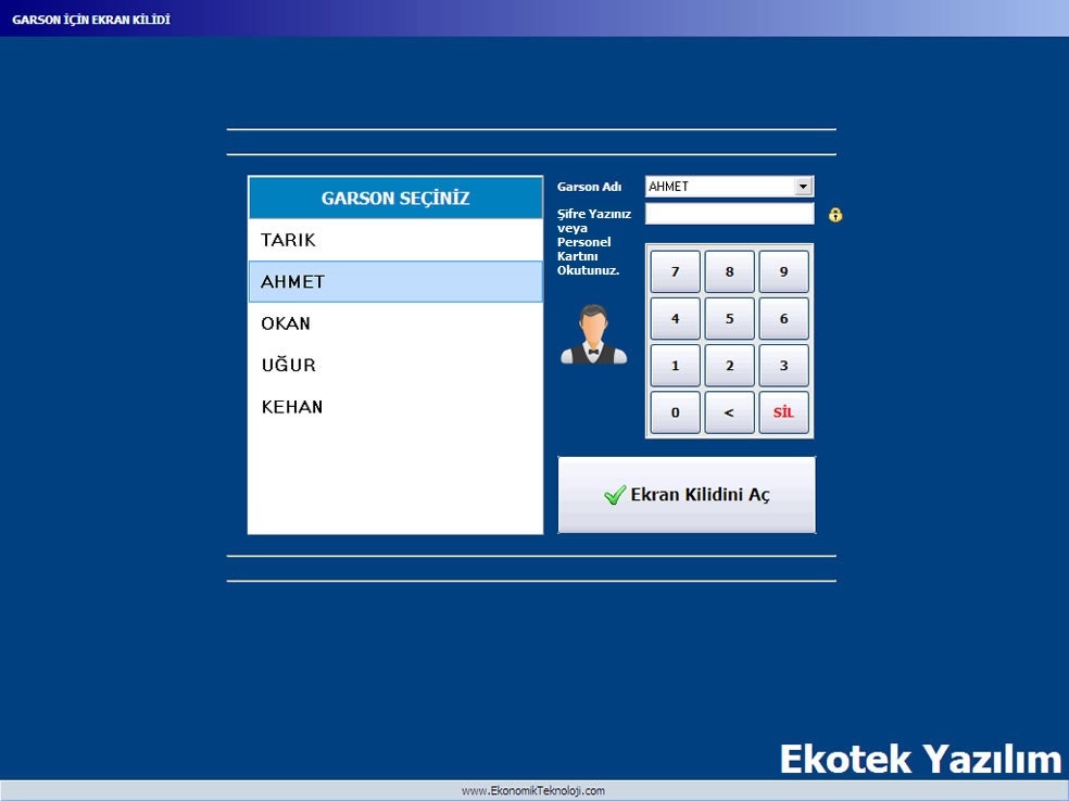 Garson Ekran Kilidi