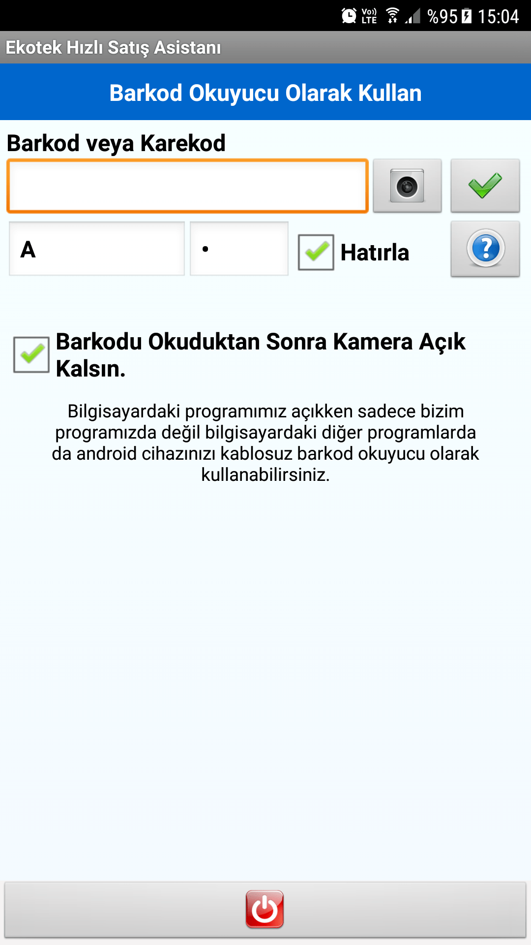 Kablosuz Barkod Okuyucu