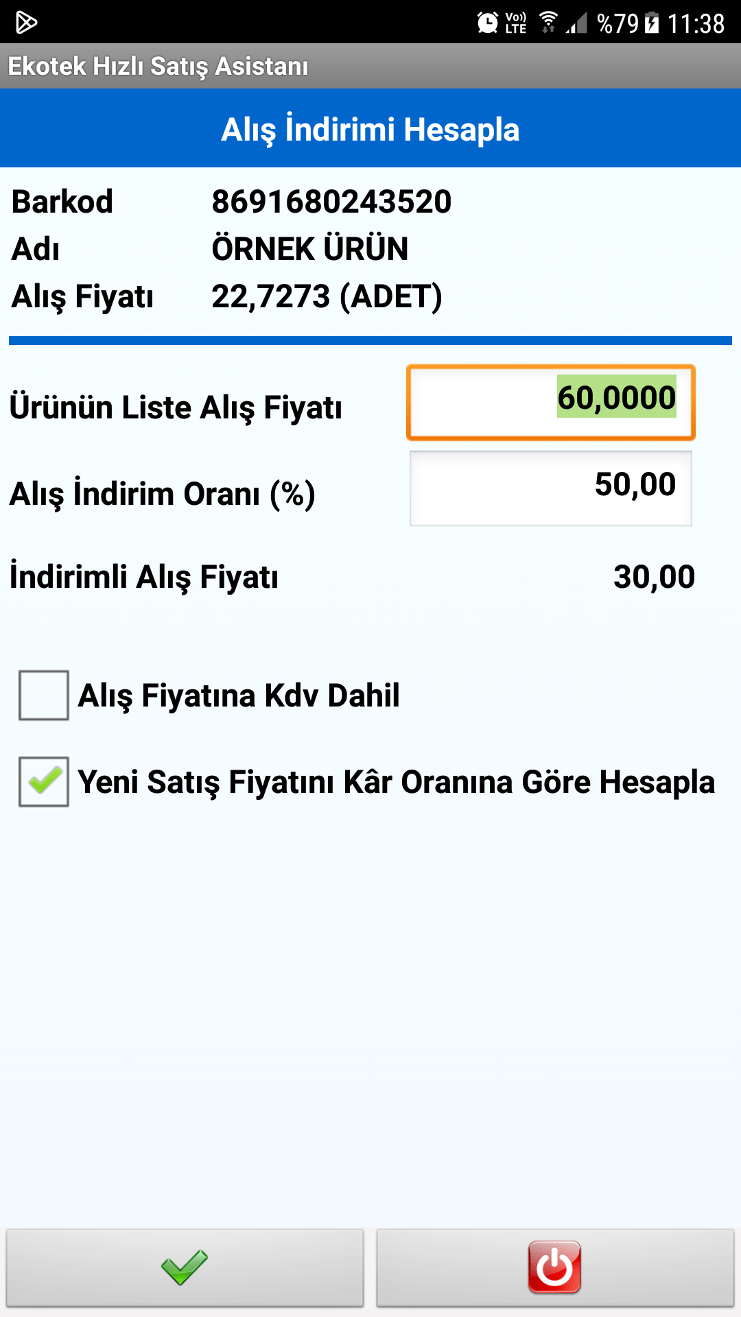 Ürün Alış Fiyatı Hesapla