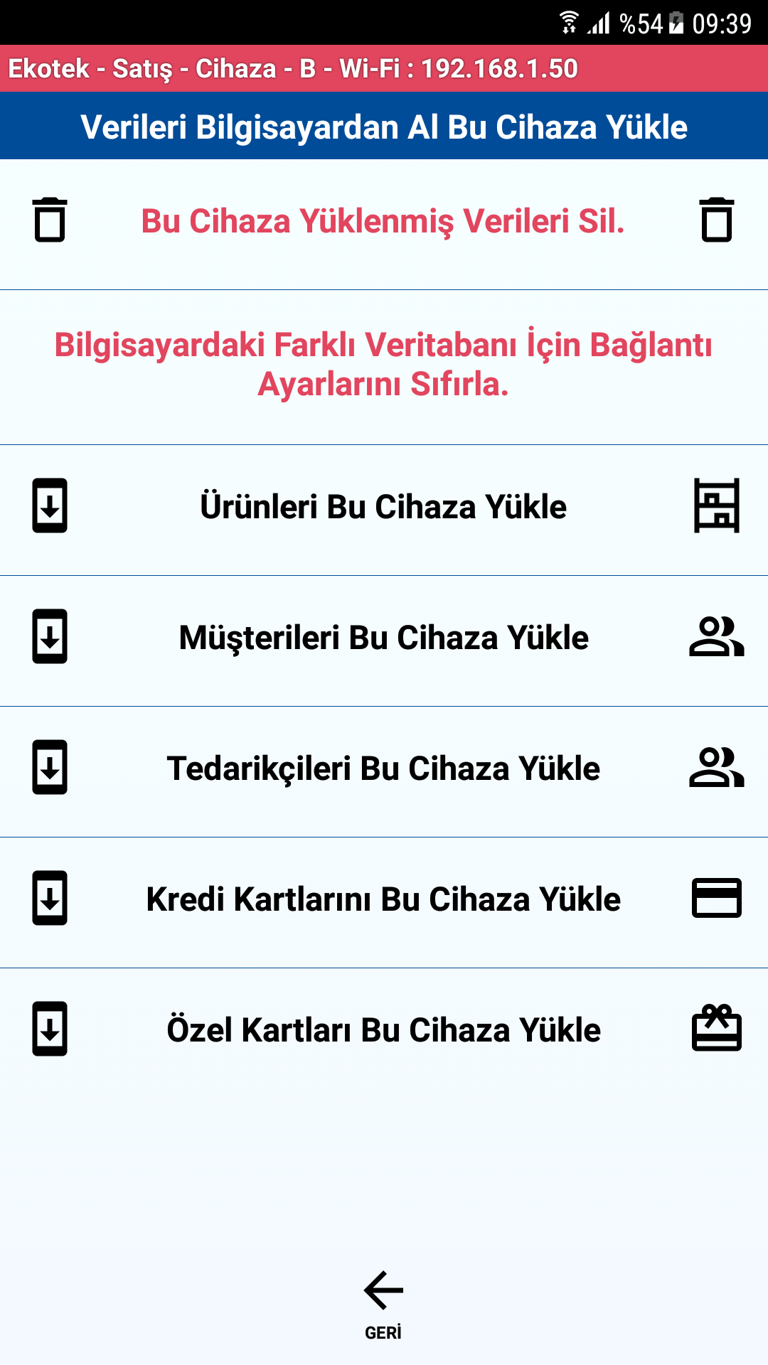 Bilgisayardan Android'e Yükleme